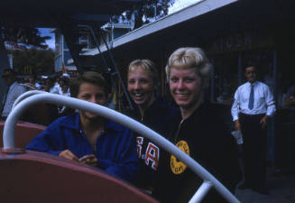 Ilsa Konrads, Syliva Ruuska and another women in Hobart