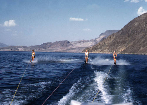 Water skiing at Lake Meade