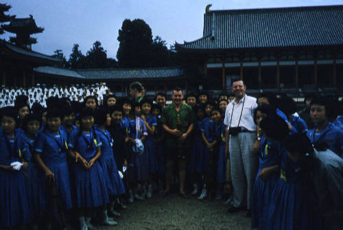 Australian team member with a trophy