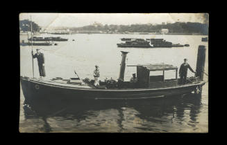 Naval steam pinnace used to take the Garden Island children to school at Fort Street