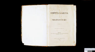 The Shipping Gazette and Sydney General Trade List.  Volume XIV from January to December 1857.