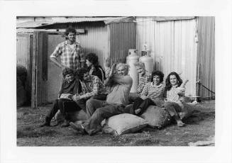 Untitled (Doug, Susan, Marge, Rowan and Venny Mensell, Dicky Turner, Scott Mansell and Ziggy)