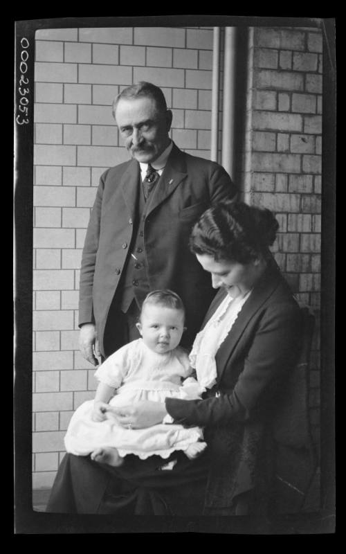 Captain Edward Robert Sterling, Ethel May Sterling and her daughter Margaret Francis Sterling