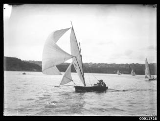 Sailing vessel on Sydney Harbour, inscribed 2720