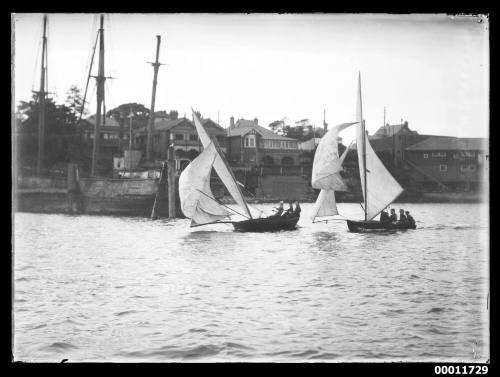 Sloop on Sydney Harbour, inscribed 2723