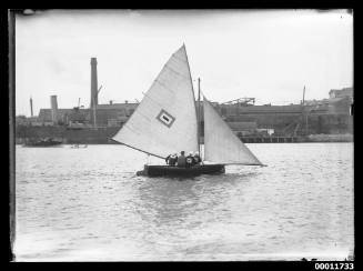 Sailing vessel on Sydney Harbour, inscribed 2727