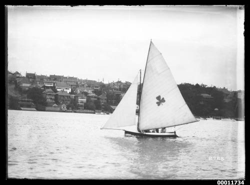 Sailing vessel on Sydney Harbour, inscribed 2728