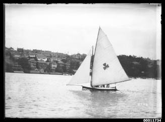 Sailing vessel on Sydney Harbour, inscribed 2728