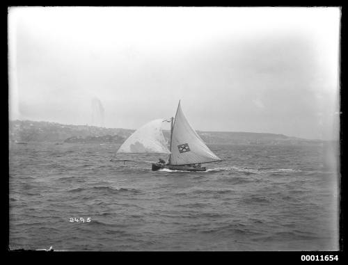 Unidentified skiff on Sydney Harbour