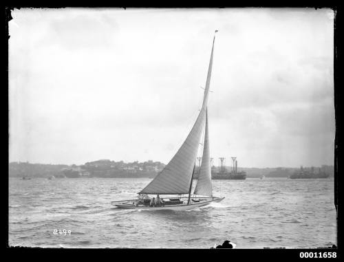 Sloop sailing on Sydney Harbour