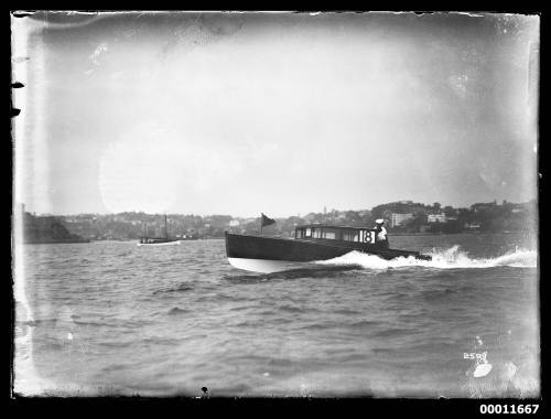 Motor launch on Sydney Harbour