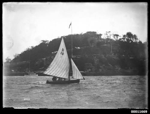 Cadet Class dingy on Sydney Harbour