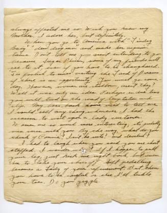 Three page handwritten letter by United States soldier Private Edward Leonski