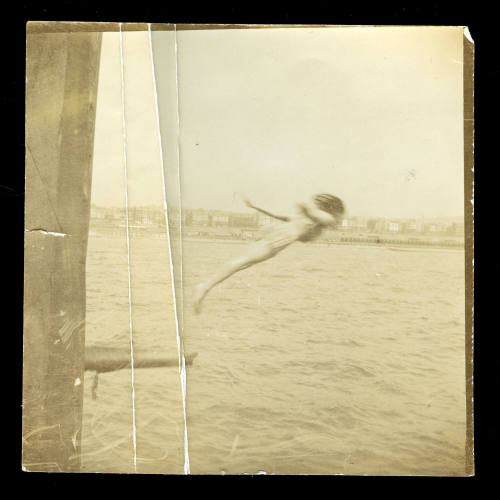 Photograph of Beatrice Kerr diving