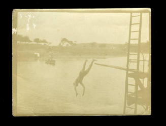 Photograph of Beatrice Kerr after diving