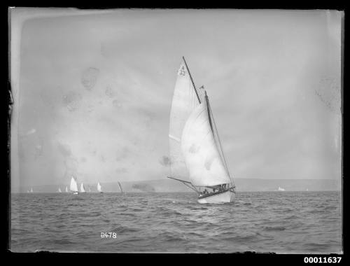 Sailing vessel on Sydney Harbour, INSC 2478