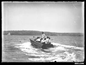 Speedboat on Sydney Harbour