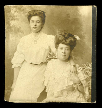 Photograph of Beatrice Kerr (left) and an unidentified woman