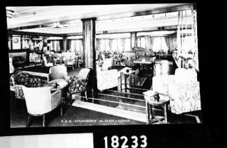 P&O STRATHEDEN - 1st Class lounge