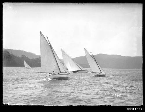 Yachts racing on Pittwater, inscribed 2365