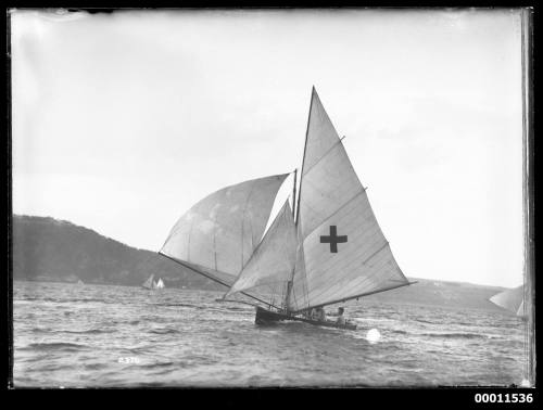 16-foot skiff on Pittwater, inscribed 2370