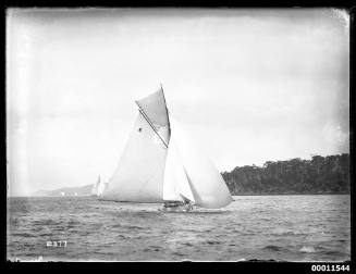 Yacht RAWHITI, possibly at the Pittwater Regatta