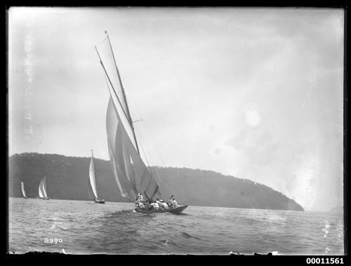 RAWHITI under sail, probably at the Pittwater Regatta