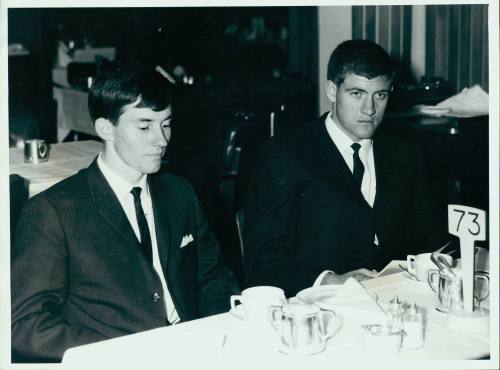 Public relation 54. Left to right Paul brown, Port Adelaide, Terry Phillips, Elders, Adelaide.  date unknown.