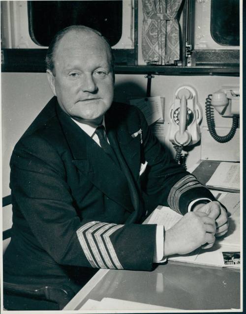 Captain Edgecombe RNR, ORCADES, October 1959