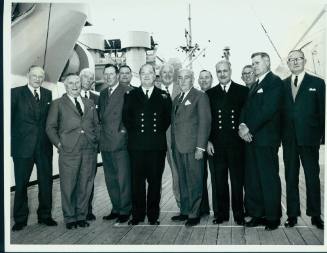 A farewell luncheon was held on board STRATHEDEN in Sydney on 13th September