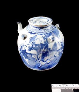 Chinese blue and white teapot