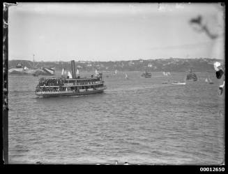 Spectator ferry KUBU and other vessels in Sydney Harbour