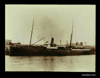 SS FLINDERS docked at a wharf