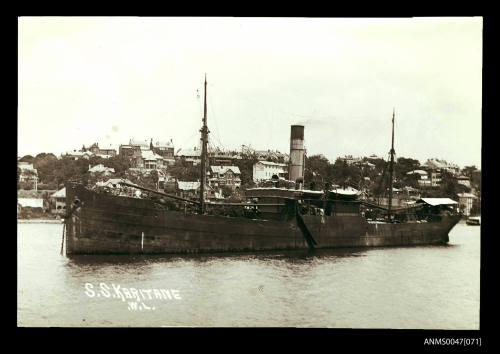 SS KARITANE anchored in harbour