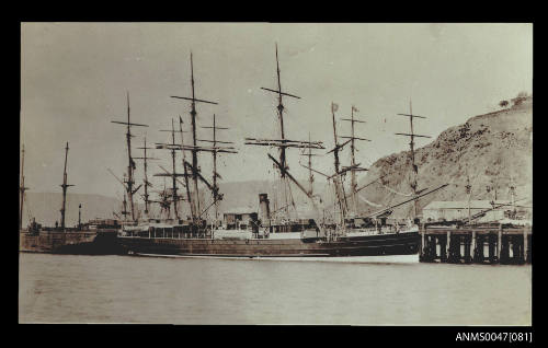 SS WANAKA docked at a jetty