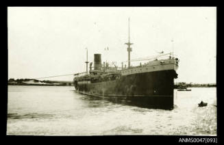 TSS AJANA being docked at a port