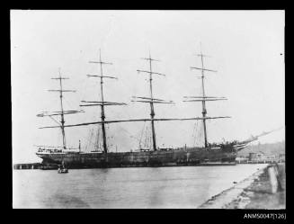 Barque COUNTY OF LINLITHGOW at a jetty