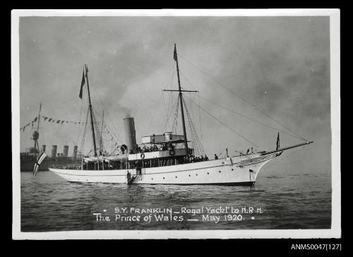 SY FRANKLIN royal yacht to HRH the Prince of Wales - May 1920