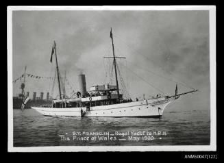 SY FRANKLIN royal yacht to HRH the Prince of Wales - May 1920