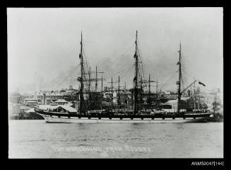 Full-rigged ship DERWENT - Outwardbound from Sydney