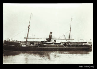 SS QUIRAING docked at the Australasian United Steam Navigation Co. wharf