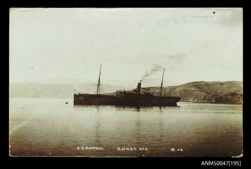 SS RUAPEHU, HMNZ Troopship No.5