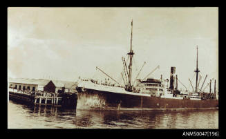 SS LORENZO departing from a wharf