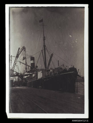 SS GRACCHUS docked at a wharf