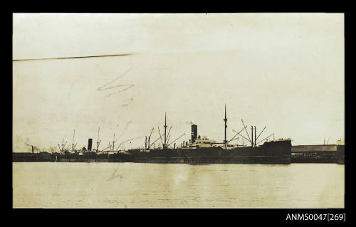 SS CUMBERLAND, Federal Steam Navigation Company, docked at wharf