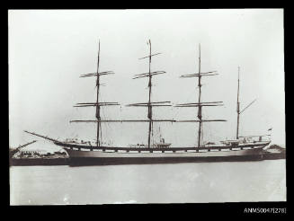 Barque ARCHIBALD RUSSELL docked at wharf