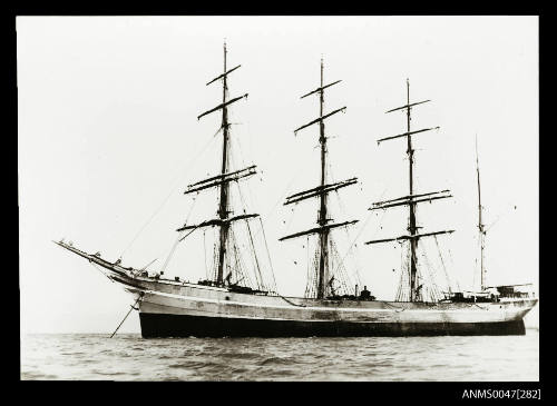 Barque LOUDON HILL at anchor
