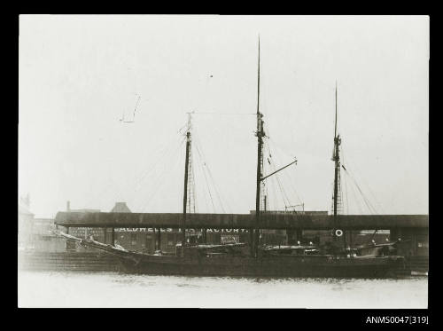 Schooner WAIMANA at a wharf