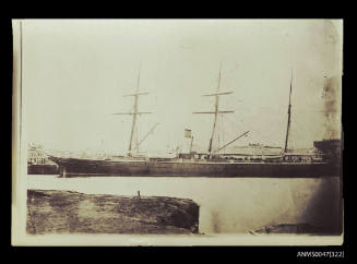 SS SOUTHERN CROSS, Tasmanian Steam Navigation Company, docked at a wharf