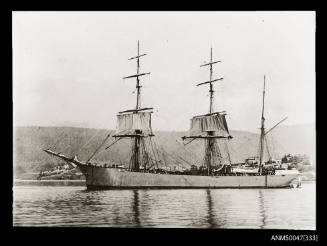 Barque GLENMARK anchored in a harbour